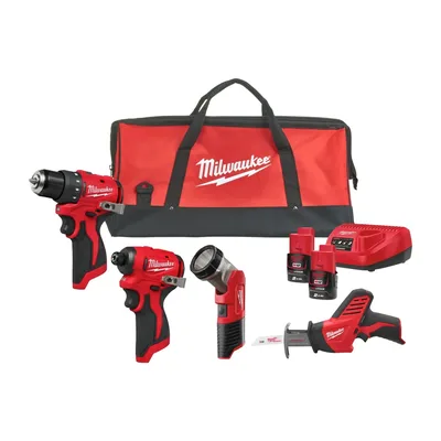 Набор инструментов Milwaukee M12 BLPP4A-202B M12 4-PC COMBO KIT IN2 (4933499693)