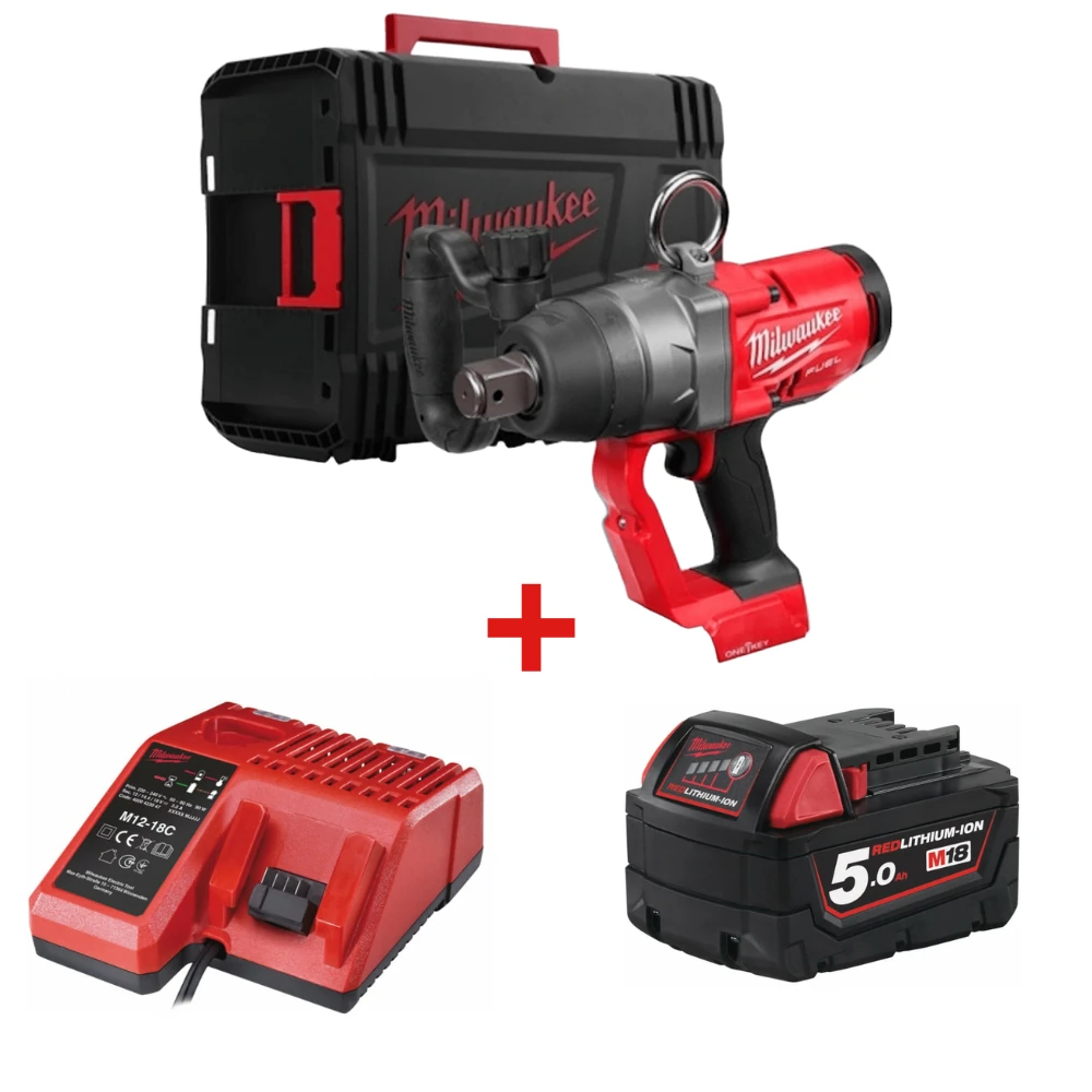 Гайковерт Milwaukee M18 ONEFHIWF1-0X ONE-KEY FUEL 1" (4933459732) + M18 B5 (4932430483) + М12-18С (4932352959)