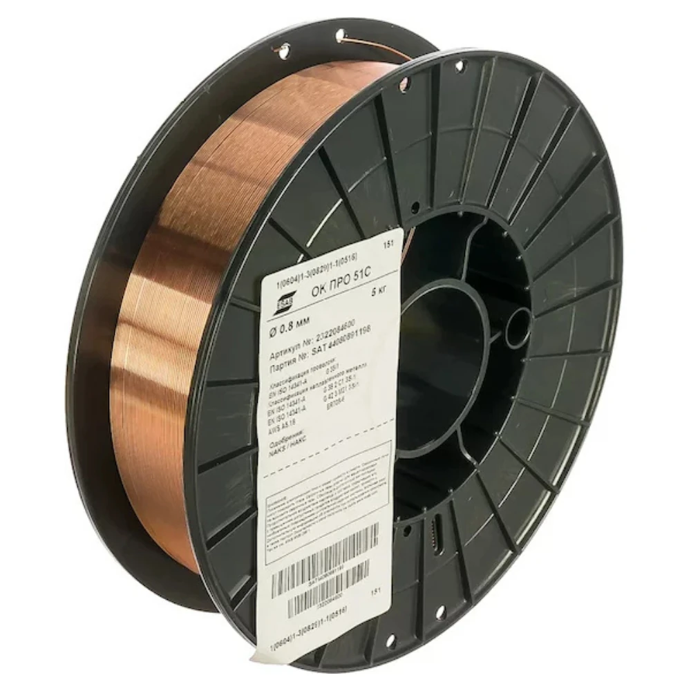Сварочная проволока Esab OK PRO 51C 0.8mm 5kg