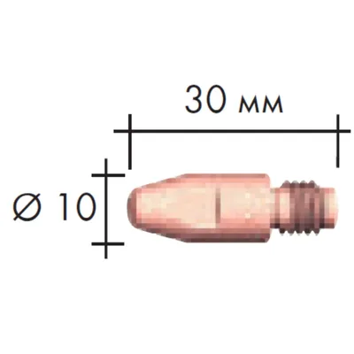 Контактная трубка MIG - MAG STEELS Binzel 140.0445
