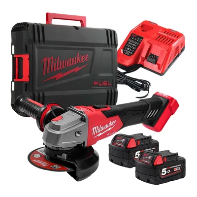Углошлифовальная машина Milwaukee M18FSAG125XB-502X FUEL (Li-Ion 5 Ач)(4933478430)
