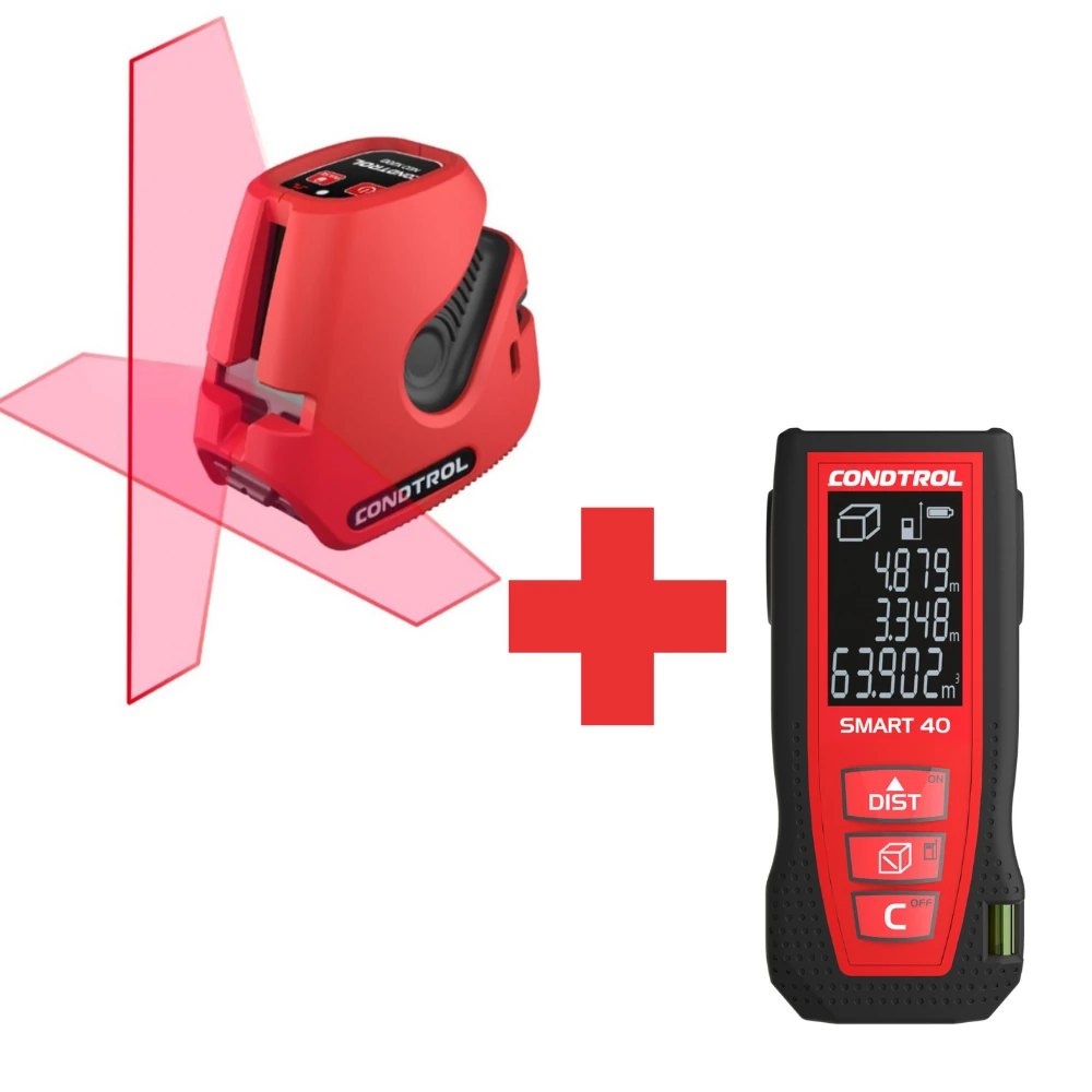 Нивелир Condtrol NEO X200 Kit+дальномер CONDTROL Smart 40