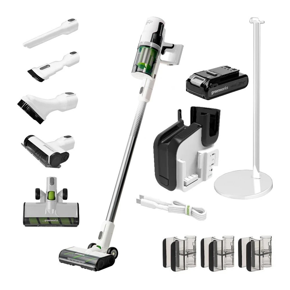 Пылесос Greenworks GD24SVK4D White (4701107UB)