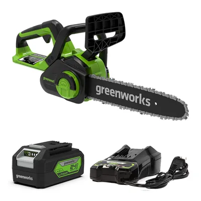 Пила цепная Greenworks G40CS30IIK4 (с 4 Ач АКБ и ЗУ)