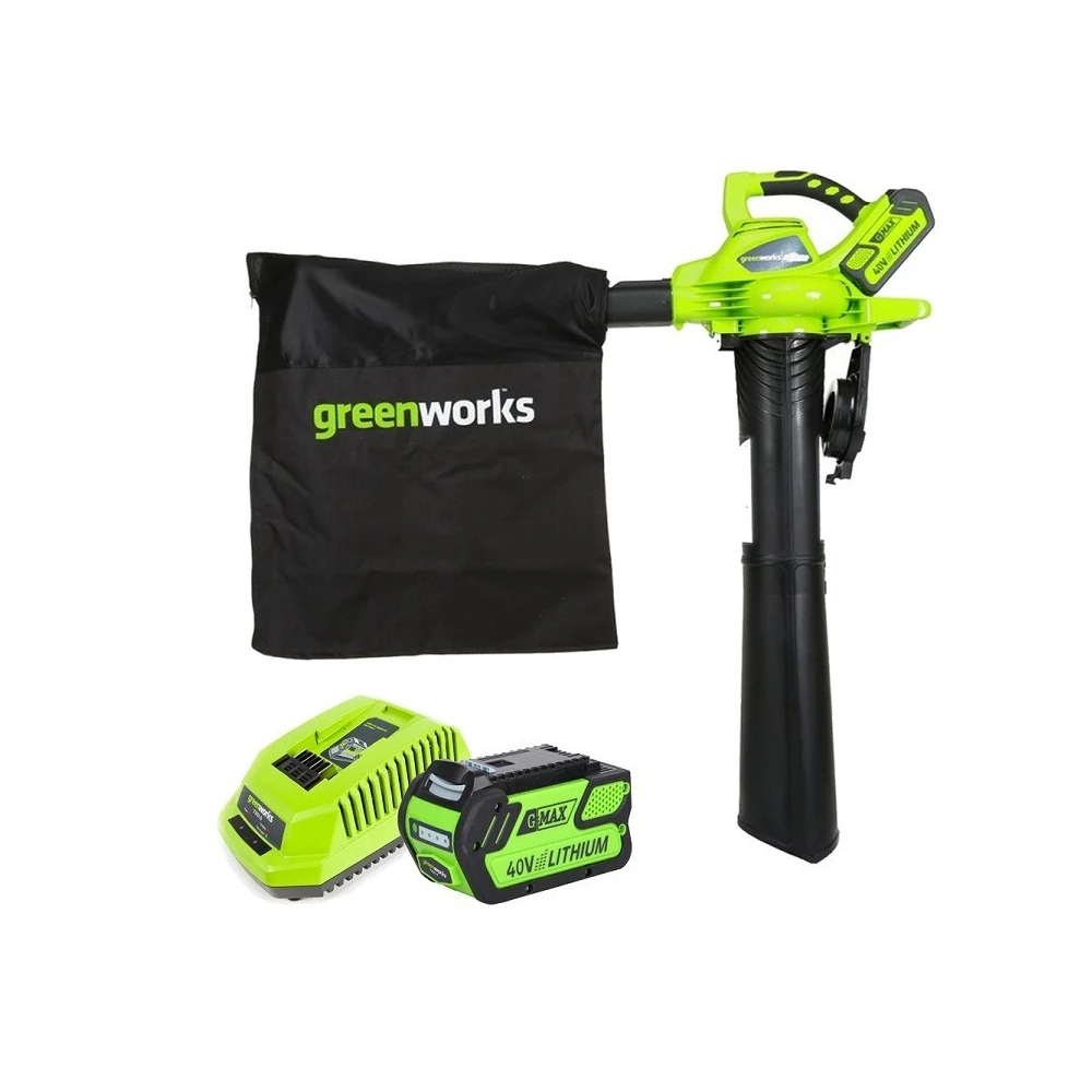 Воздуходувка Greenworks GD40BVIIK4 (40V с АКБ и ЗУ)