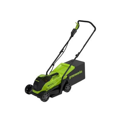 Газонокосилка аккумуляторная Greenworks GD24LM33K4 (24V, 1хАКБ 4 Ач и ЗУ) 2516107UB