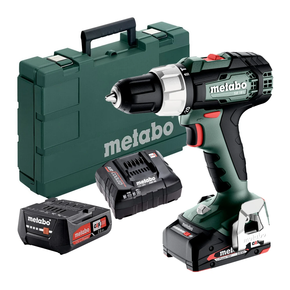 Дрель METABO SB 18 L 2x2Ач metaBOX 145 (614053500)