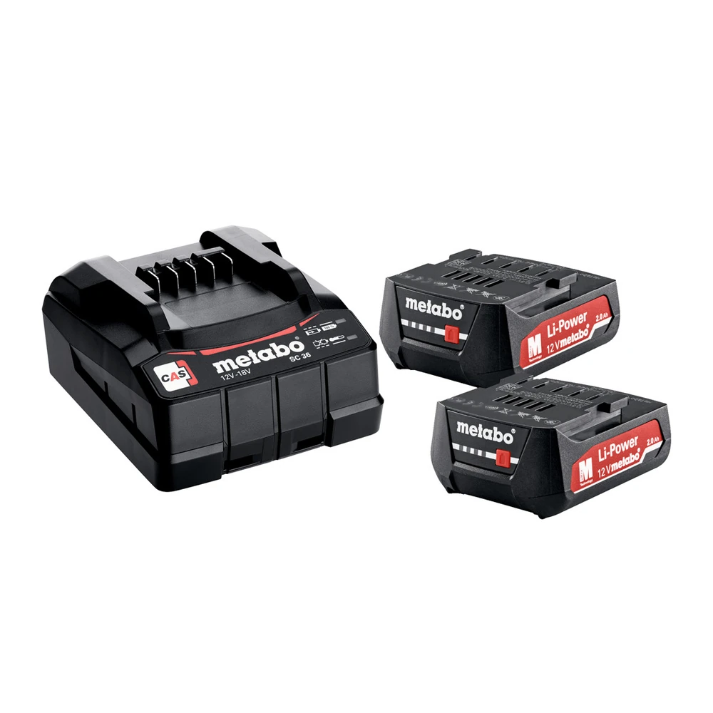 Энергокомплект METABO Basic-Set 12V 2 x 2,0 Ah (685300000)