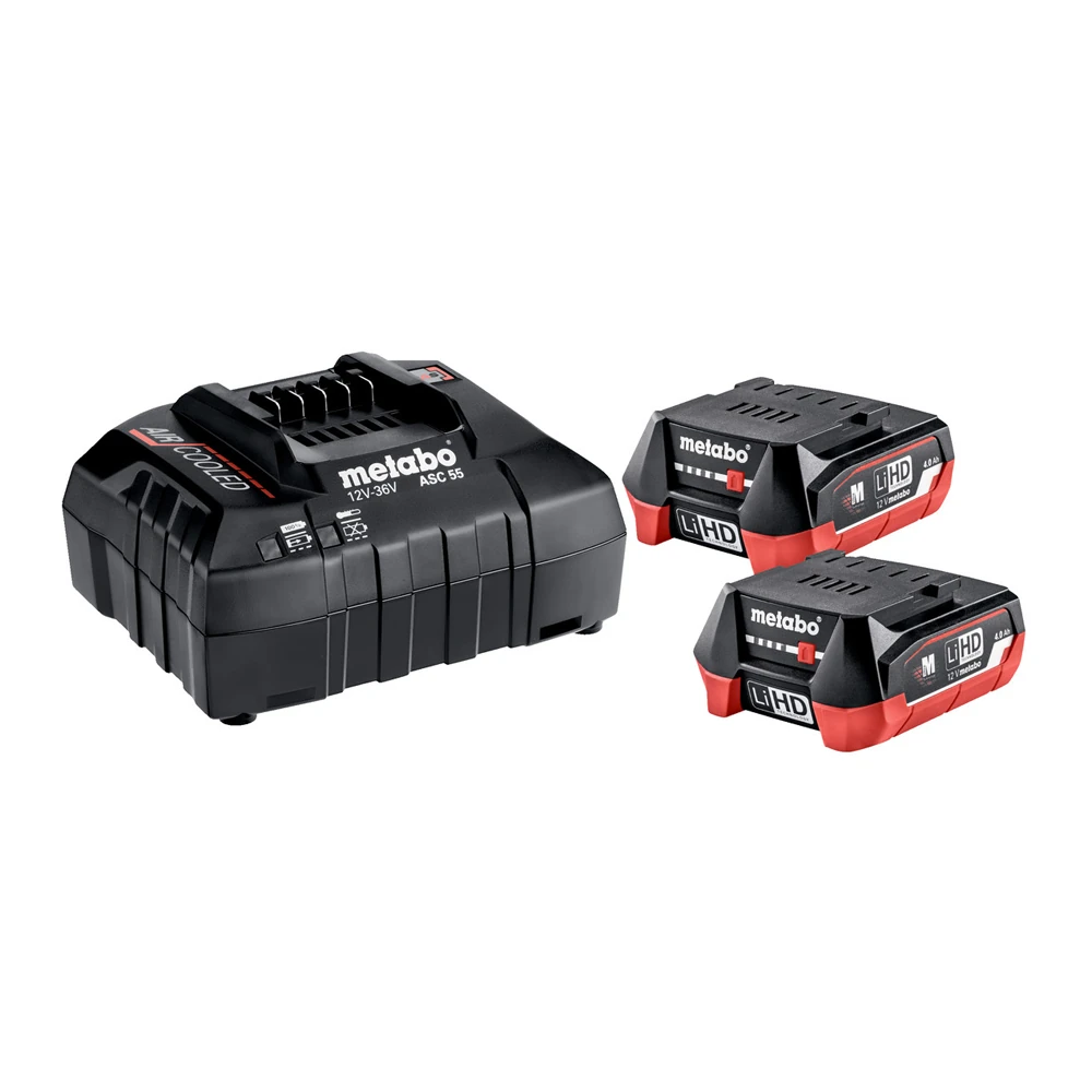 Энергокомплект METABO Basic-Set 12V 2xLiHD 4,0 Ah (685301000)